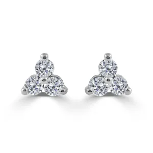 14k Gold & Diamond Stud Earrings - 1.43ct