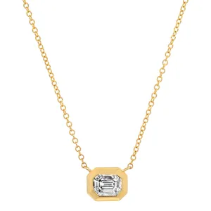 14K YG Mosaic Diamond Necklace