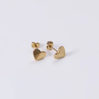 18K Gold-Filled Dainty Heart Stud