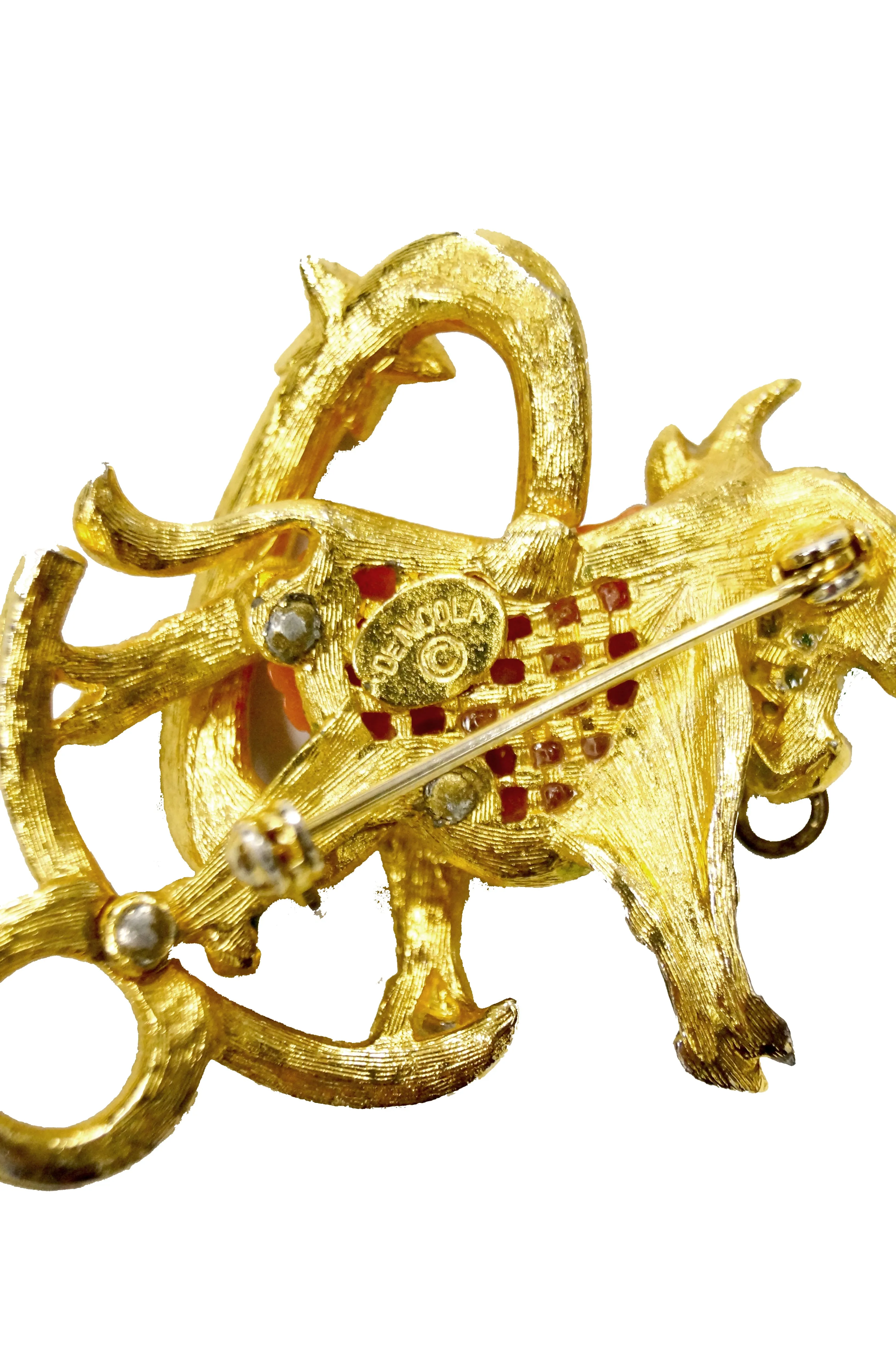 1950s DeNicola Taurus Brooch