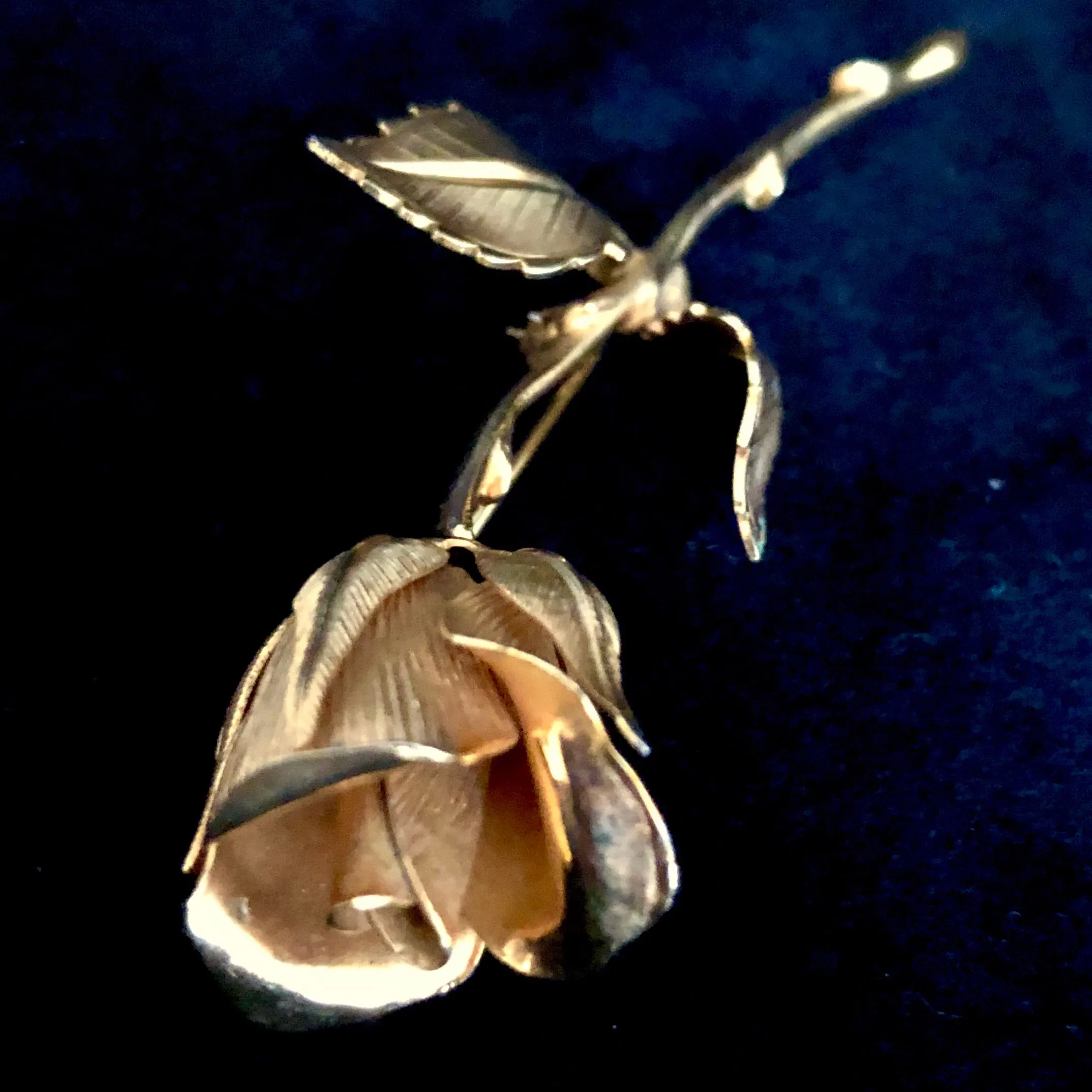 1960s Giovanni Rose Bud Brooch