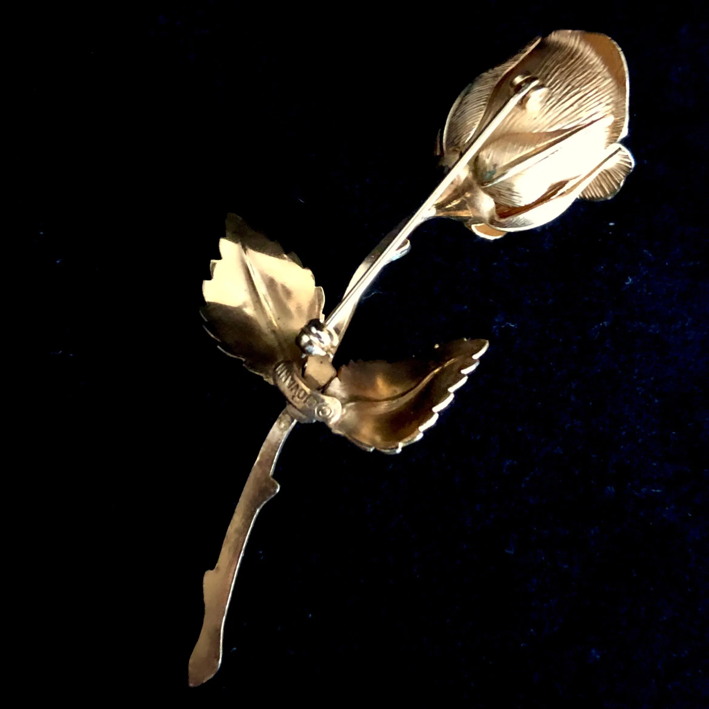 1960s Giovanni Rose Bud Brooch