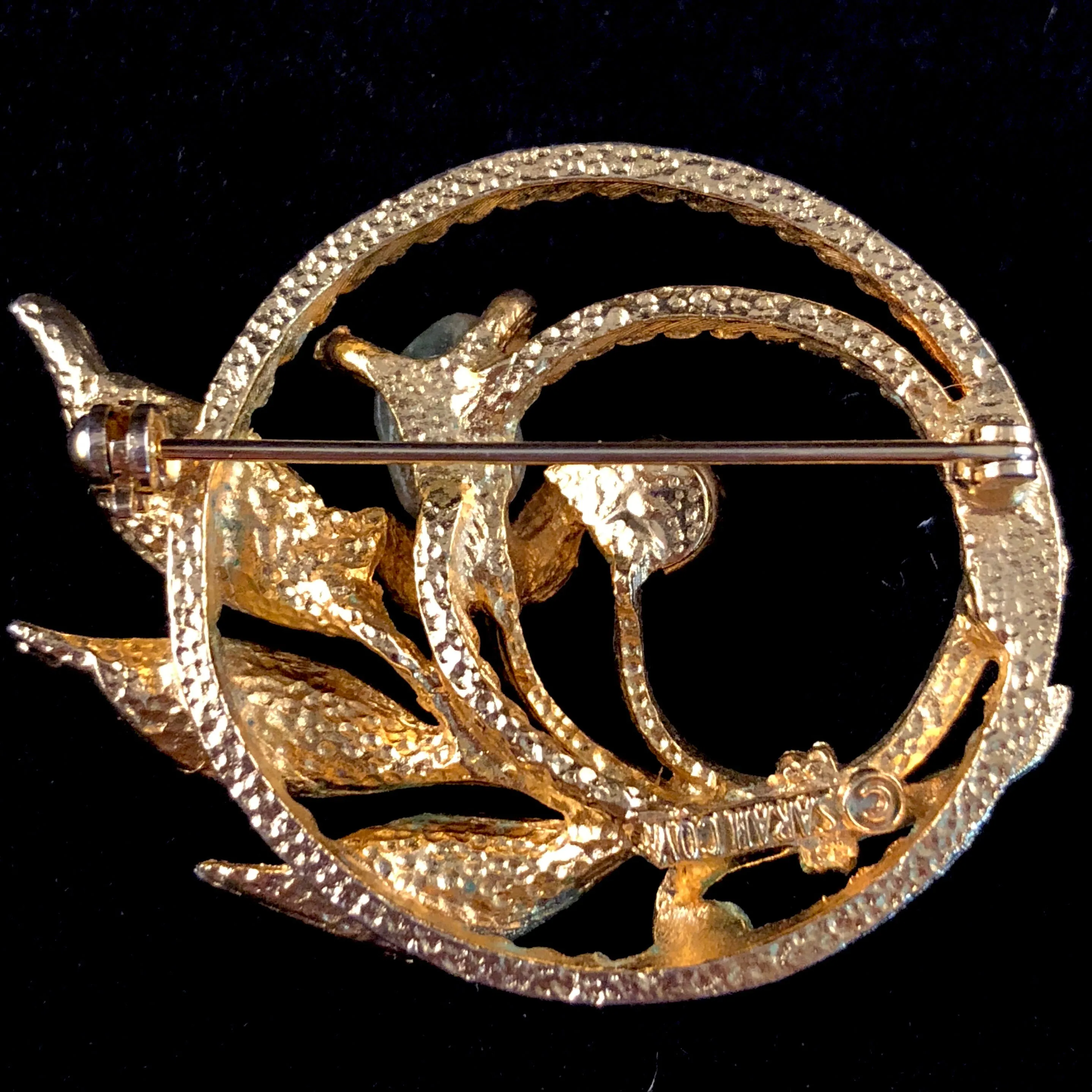 1966 Sarah Coventry Jade Garden Brooch