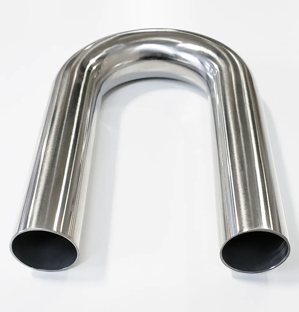 2.500" x 0.047" 180° Mandrel Bend CP2 Titanium - (3.750" CLR / 6.000" Legs)