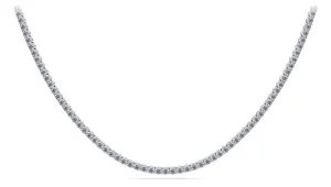 4 Prong Riviera Lab-Grown Diamond Necklace with 19.95 ct.(finished) 3.8mm