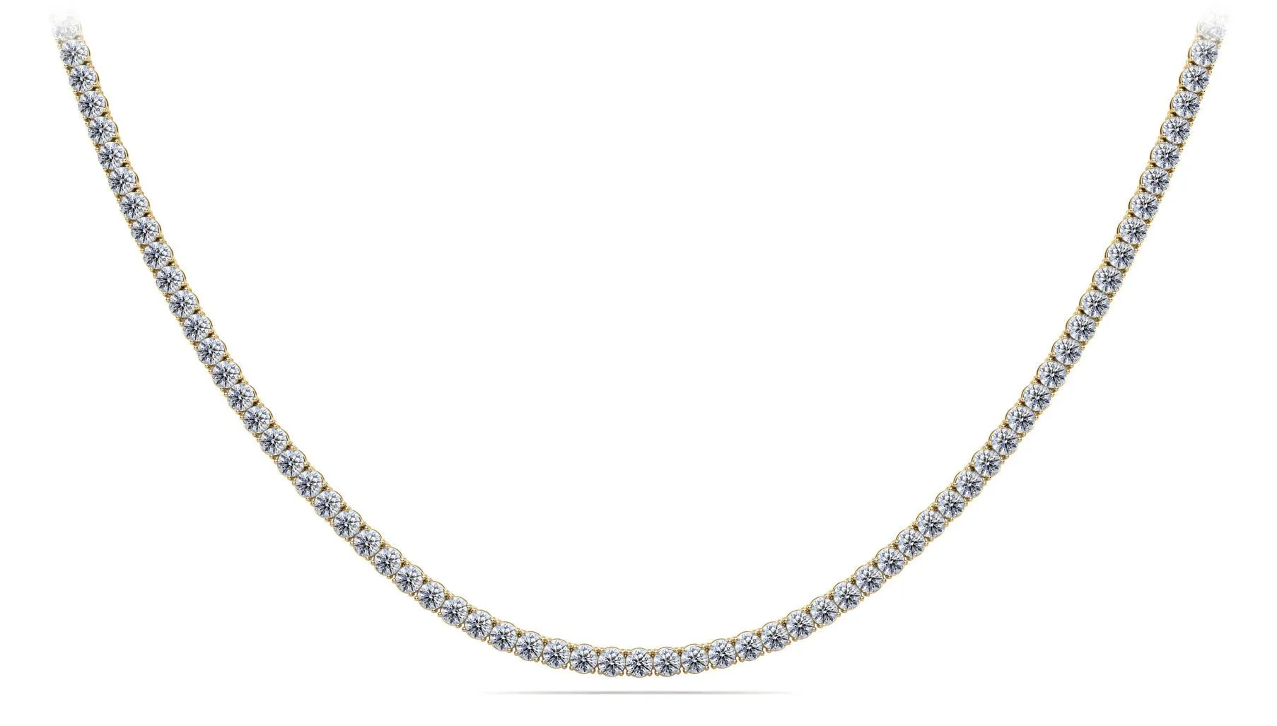 4 Prong Riviera Lab-Grown Diamond Necklace with 6.60 ct.(finished) 2.2mm