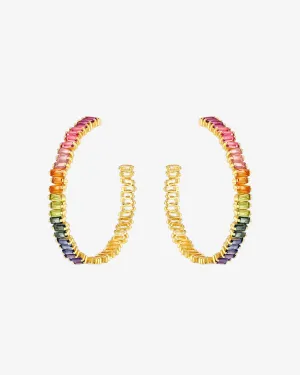 Amalfi Horizontal Rainbow Milli Hoops