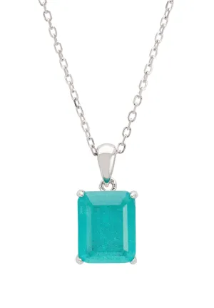 Anne Gemstone Necklace Silver Paraiba Tourmaline