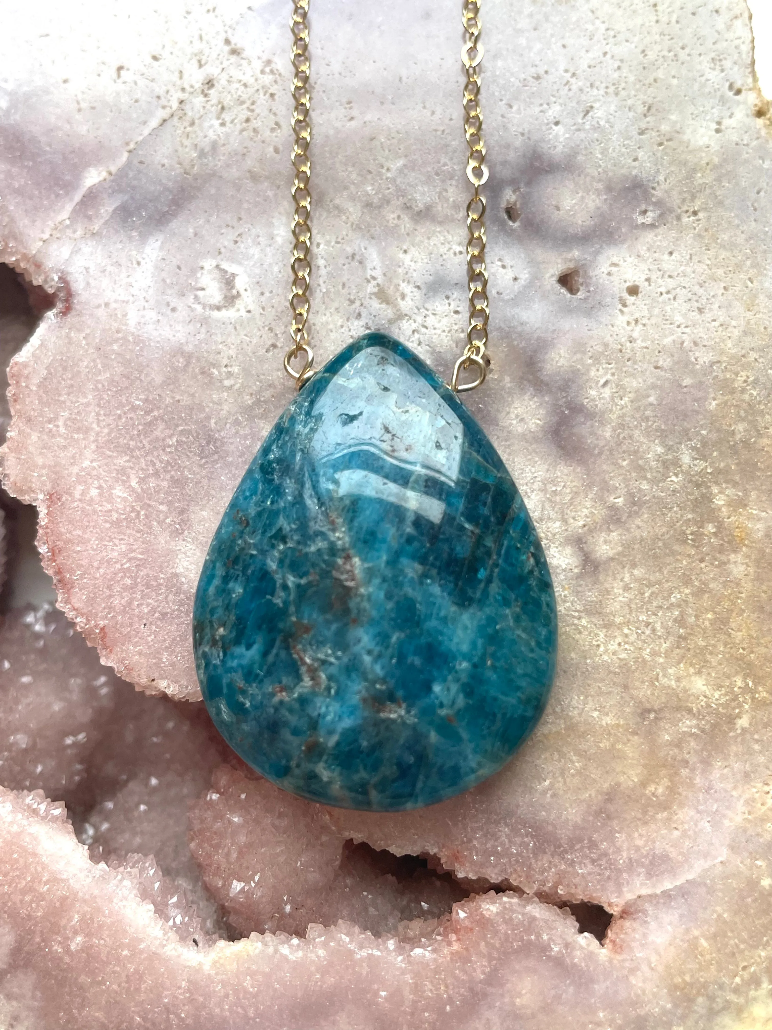 Apatite Pendant Necklace