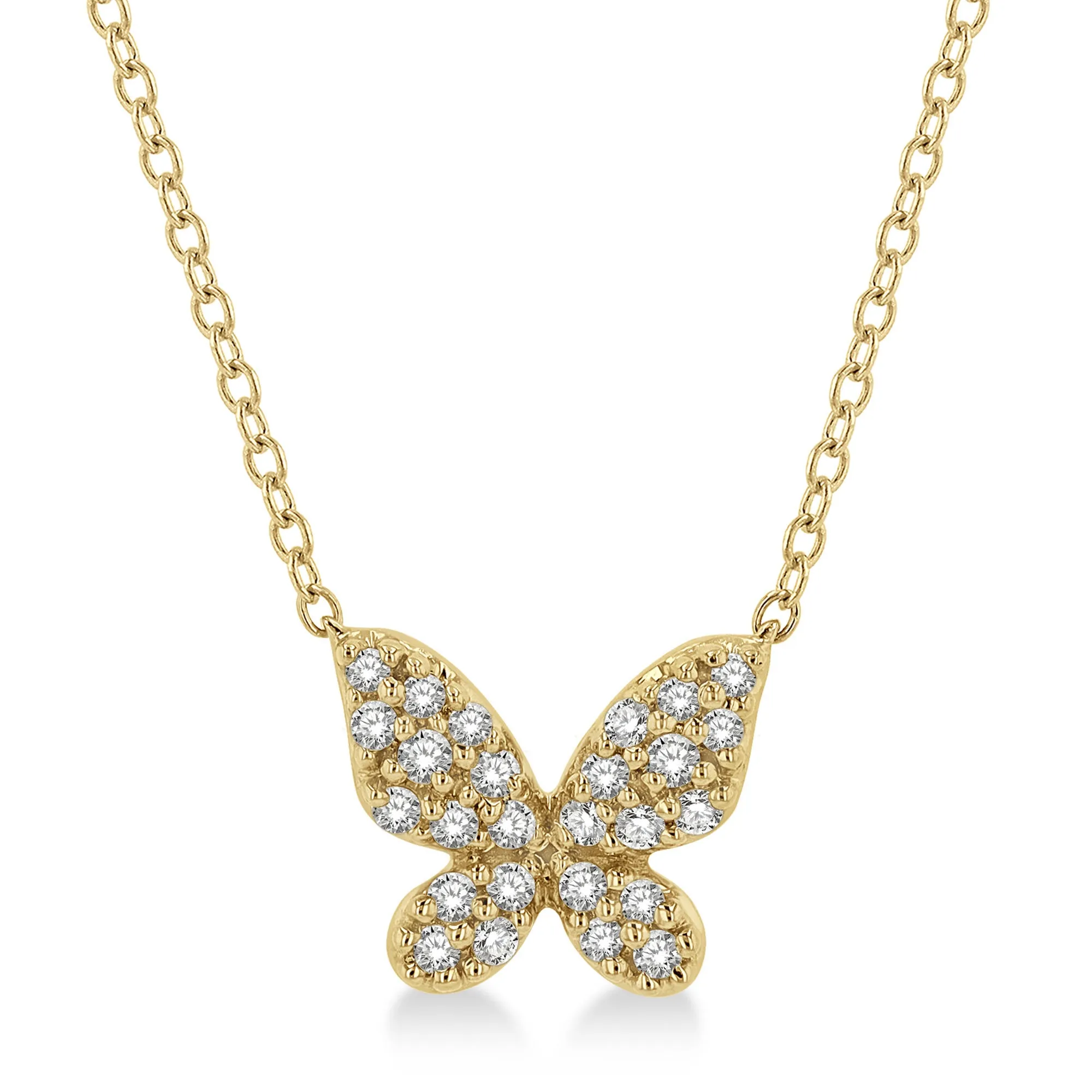 Ashi .15ctw Diamond Butterfly Necklace