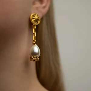 Aster Pearl earring