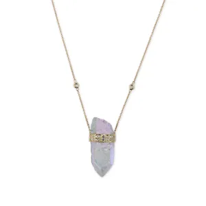 AURA QUARTZ CRYSTAL NECKLACE