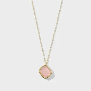 Azalea Necklace - Rose Quartz