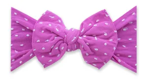 Baby Bling Barbie Shabby Dot Patterned Knot Headband