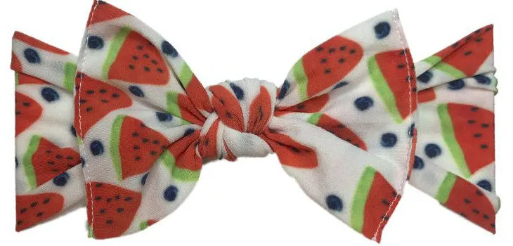 Baby Bling Watermelon Berry Printed Knot Headband