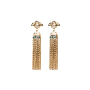 Bee-Hive Tassel Earrings