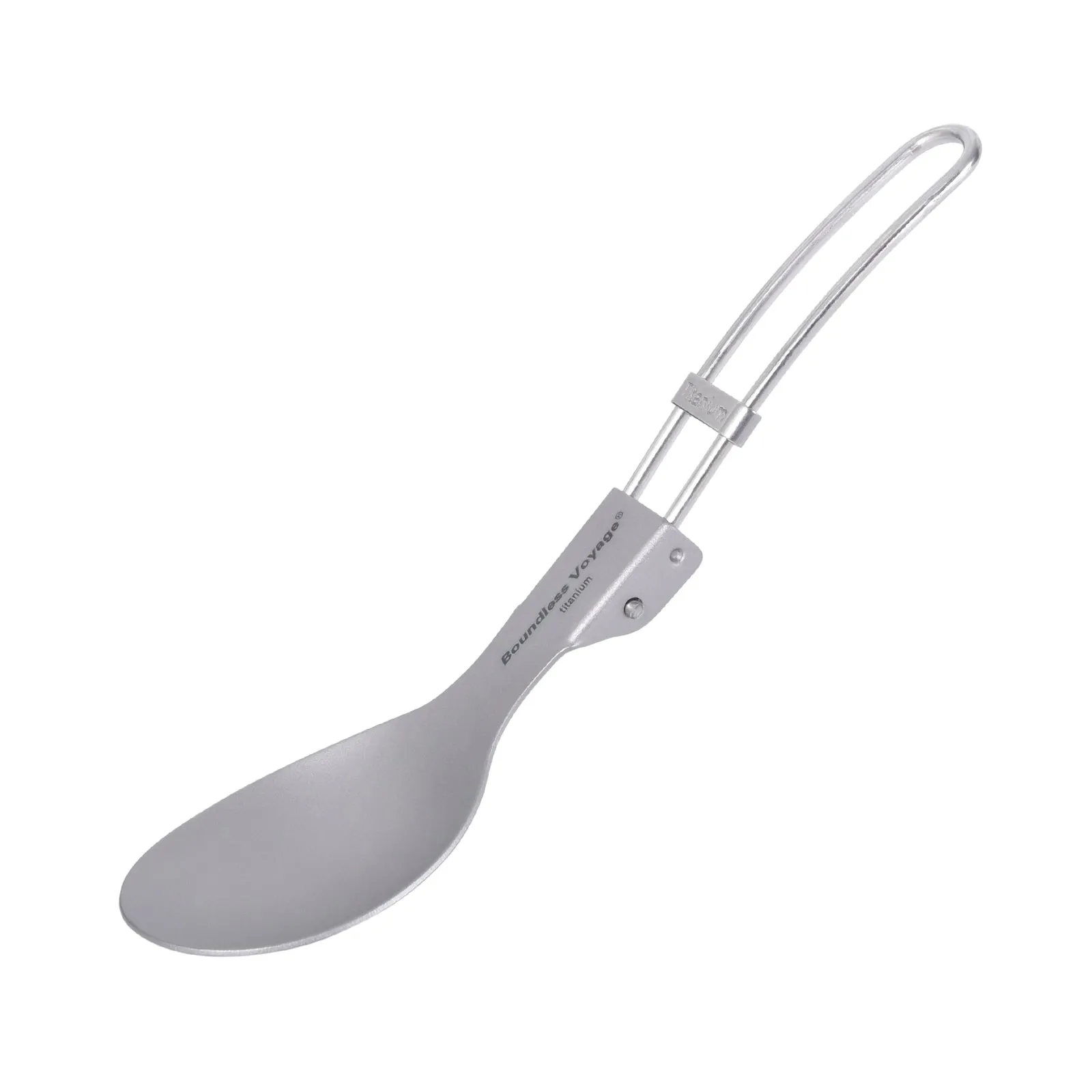 Boundless Voyage Titanium Cutlery spoon Folding Handle For Outdoor Camping Home Lightweight