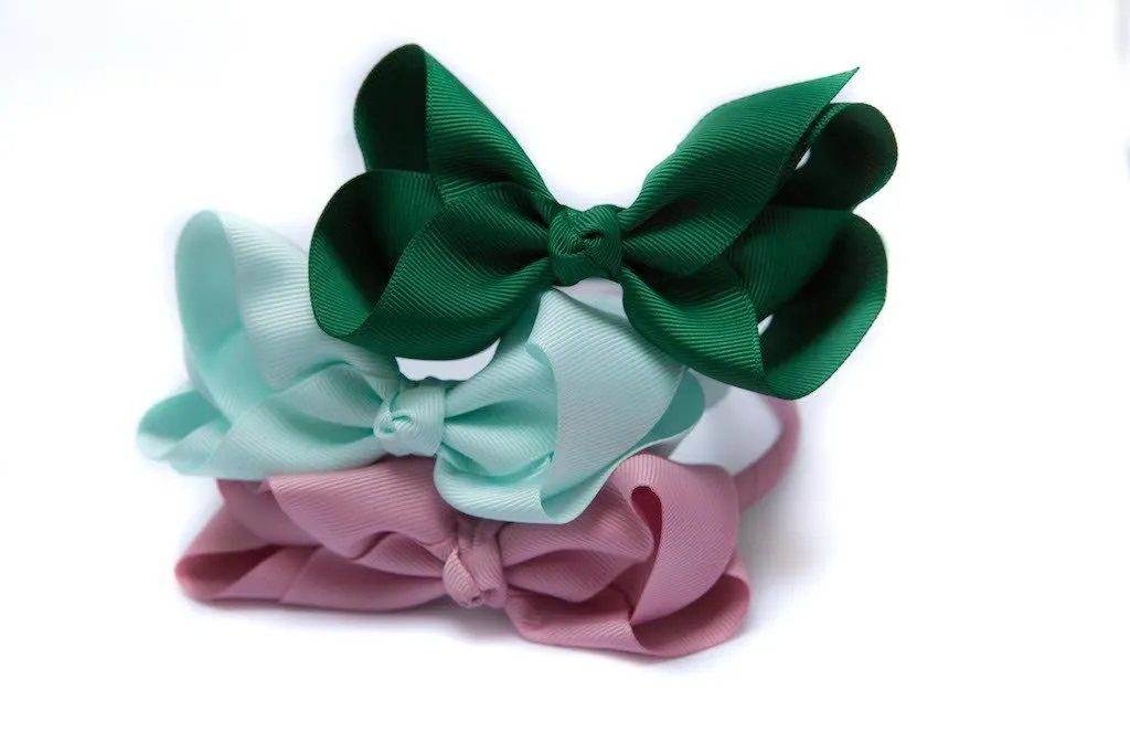 Bow Headband Quartz Pink