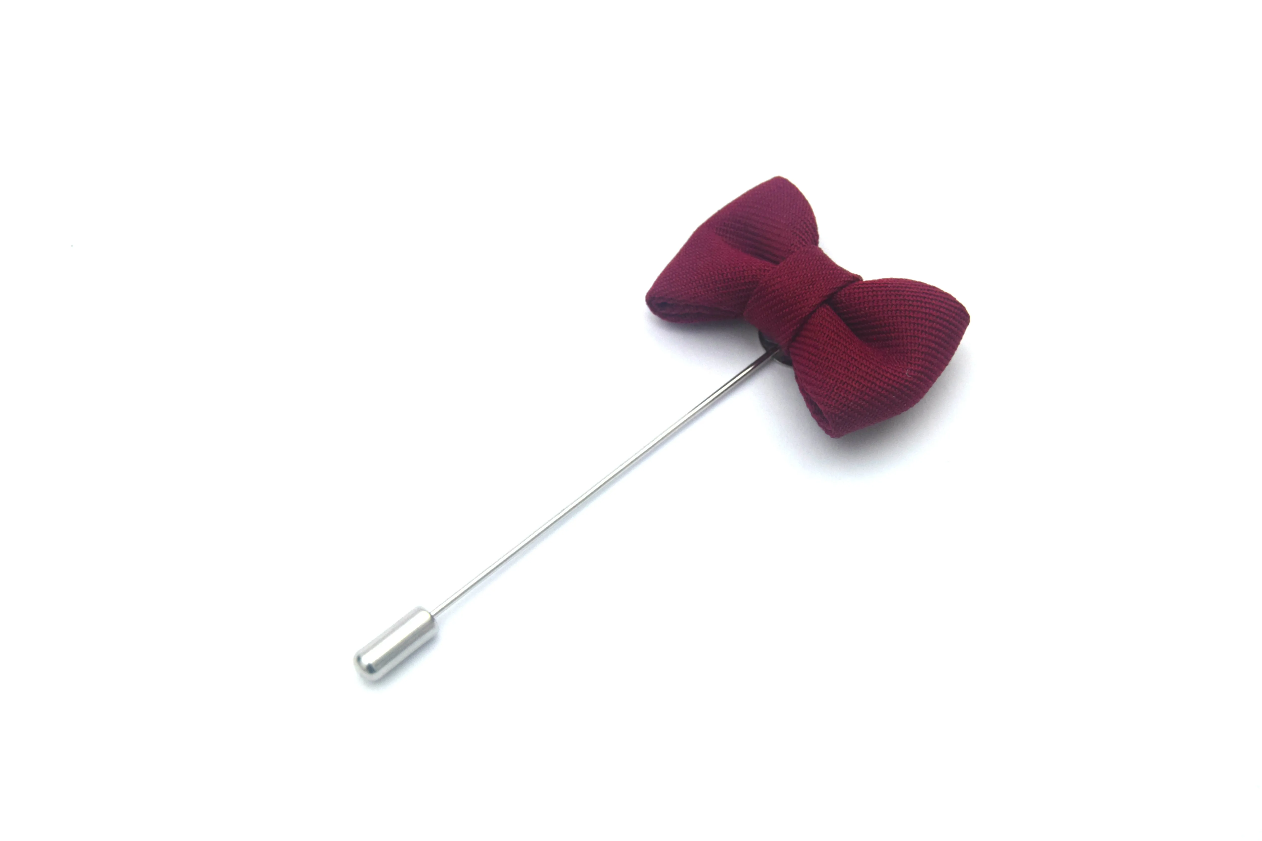 Bow Tie Lapel Pin, Burgundy