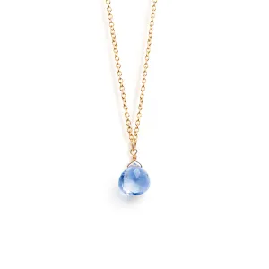 California Blue Quartz Pendant Necklace