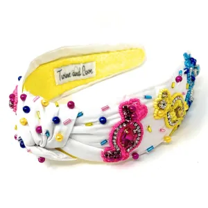 Candy World Jeweled Knot Headband