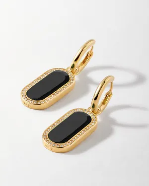 Charlotte Collins Black Onyx Drop Earrings