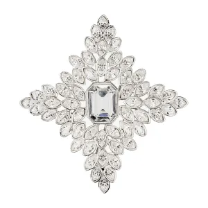 Crystal Cruciform Brooch