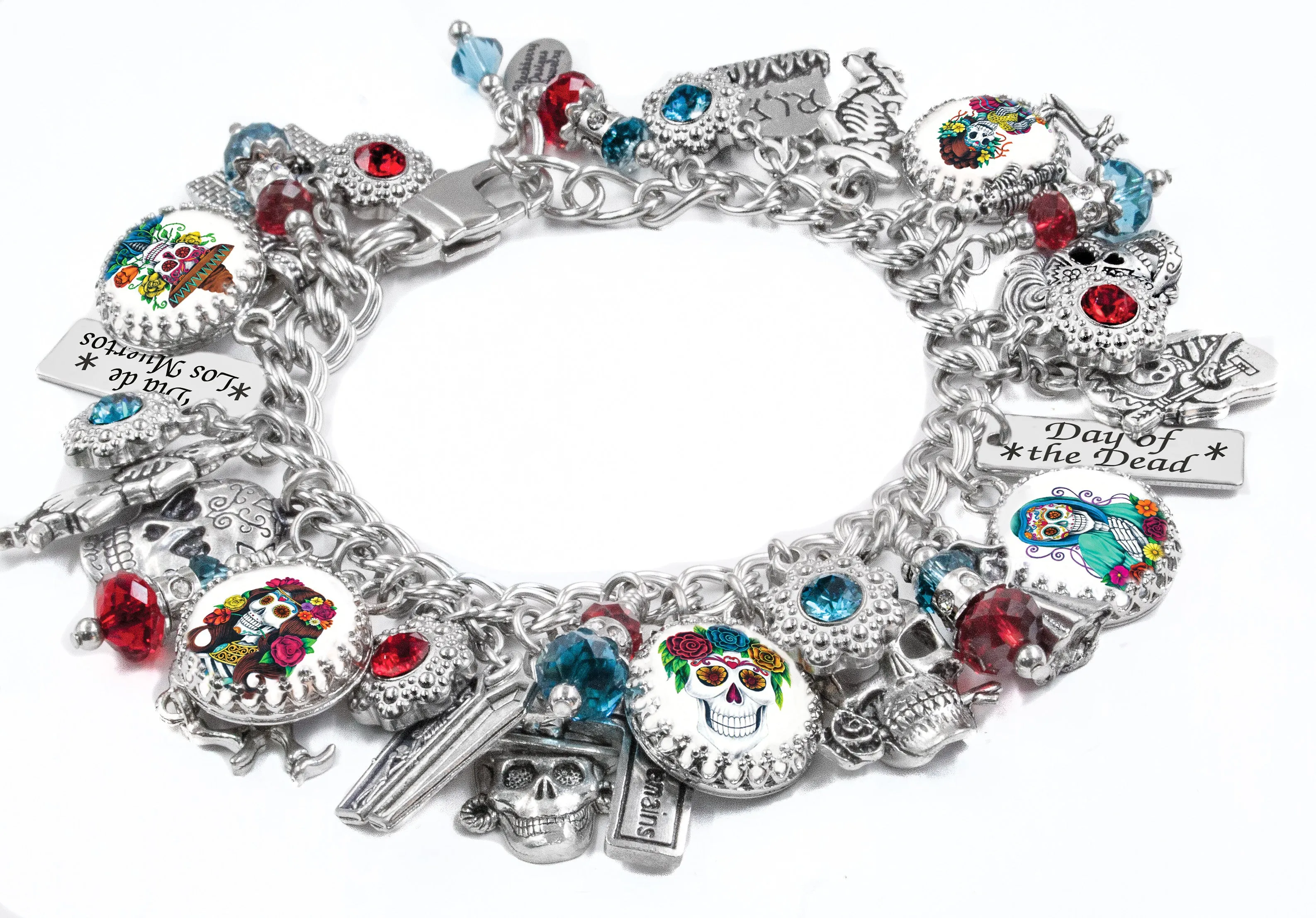 Day of the Dead Bracelet, Colorful