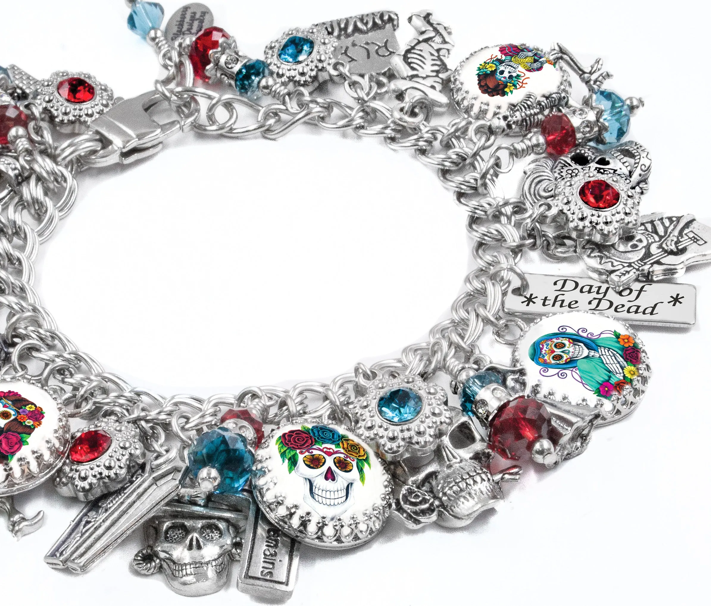 Day of the Dead Bracelet, Colorful