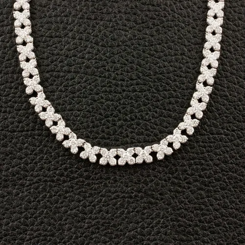 Diamond X Necklace