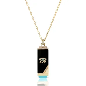 Eye of Horus Amuleti Tablet Necklace