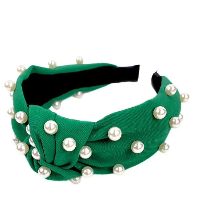 Fashion Headband with Faux Pearls