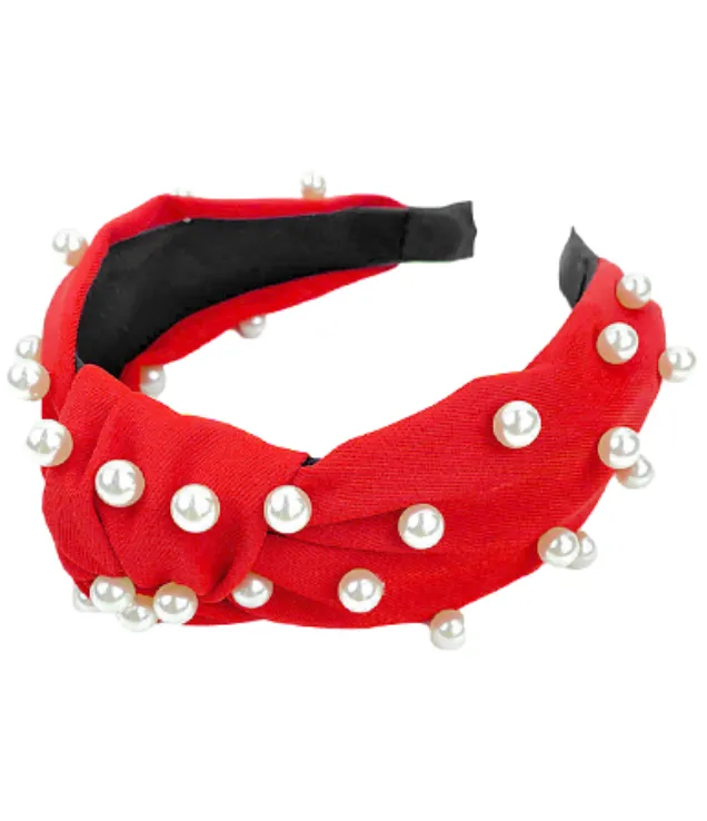 Fashion Headband with Faux Pearls