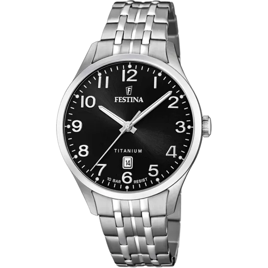 Festina Titanium Analog Mens Watch I Model F20466/3 Quartz Movement