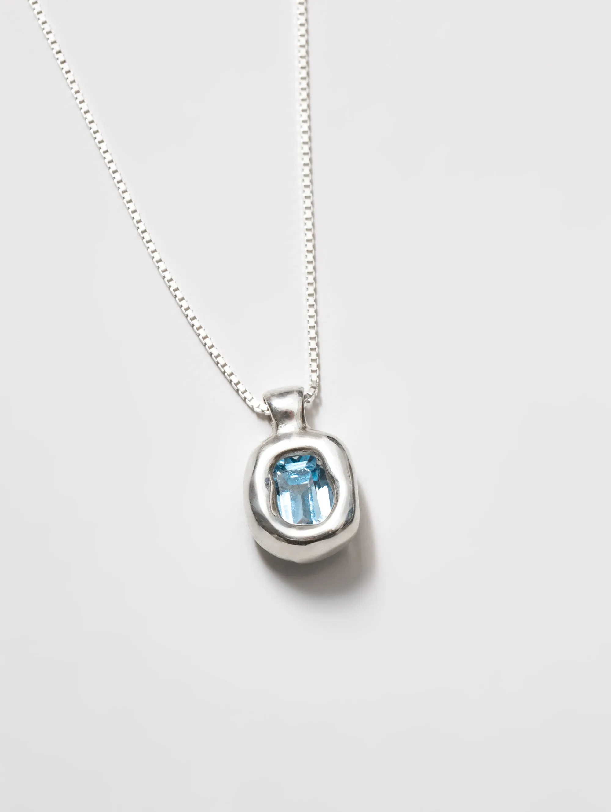 Freya Necklace in Blue and Sterling Silver (Sample)