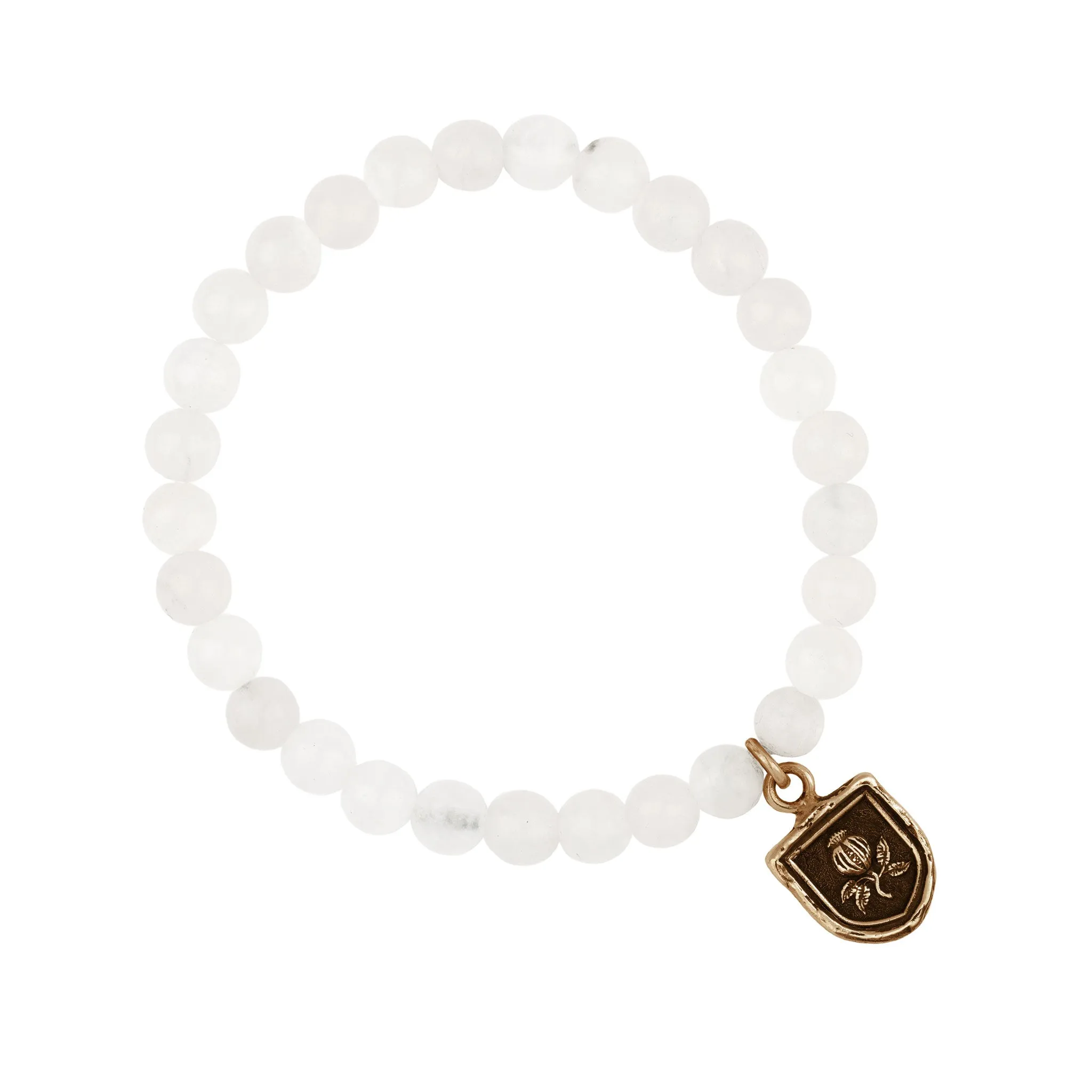 Full of Life Appreciation Talisman Stretch Stone Bracelet