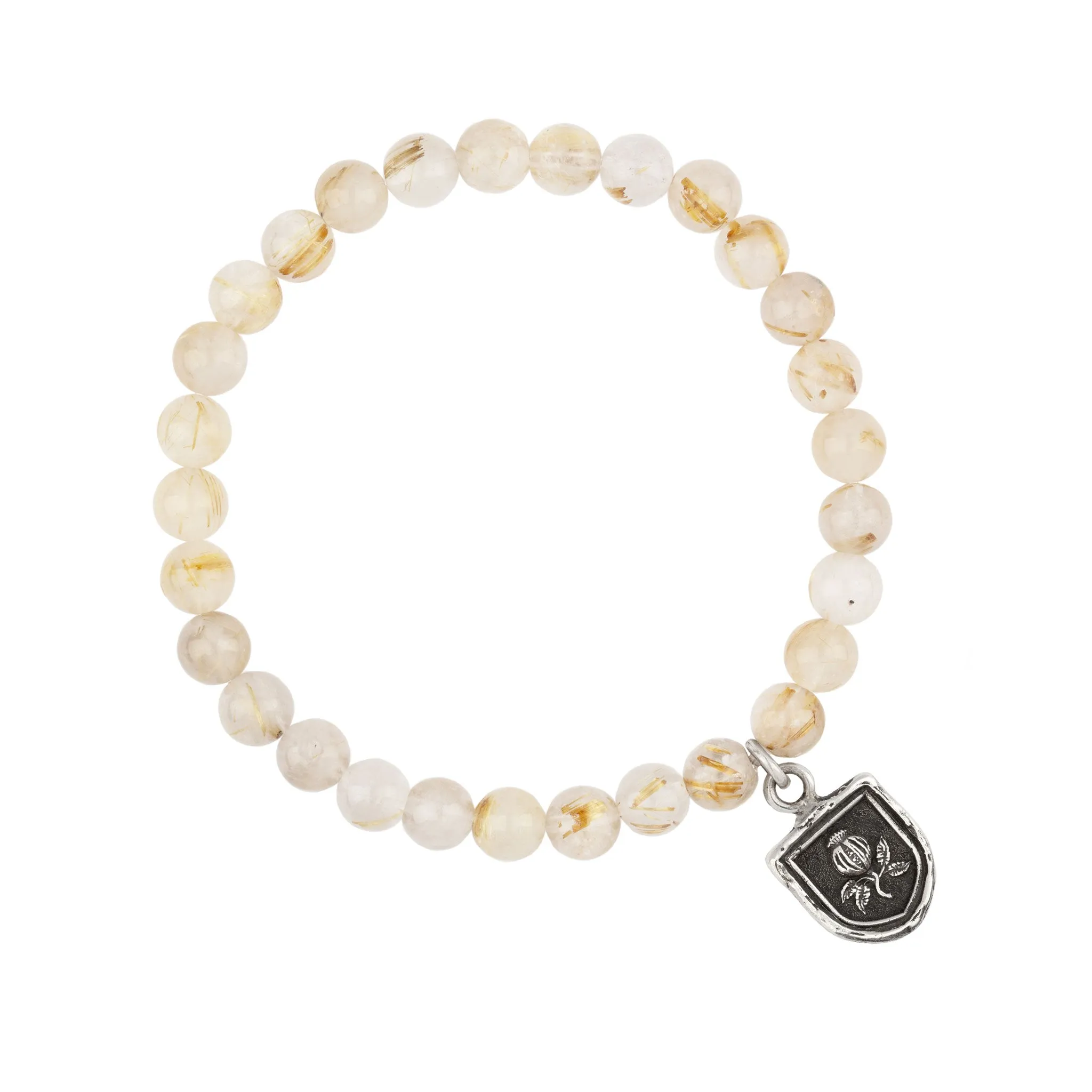 Full of Life Appreciation Talisman Stretch Stone Bracelet