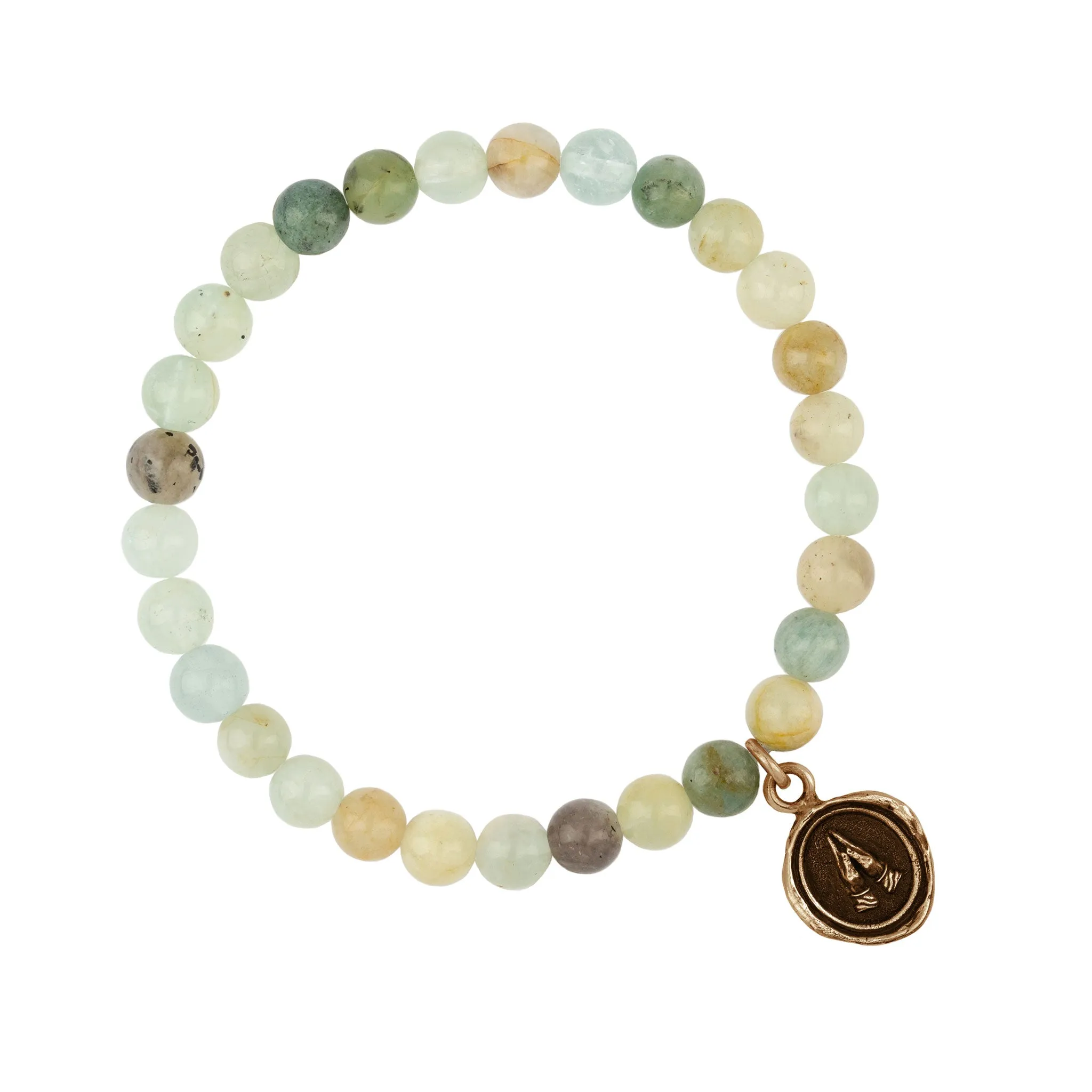 Grateful Appreciation Talisman Stretch Stone Bracelet