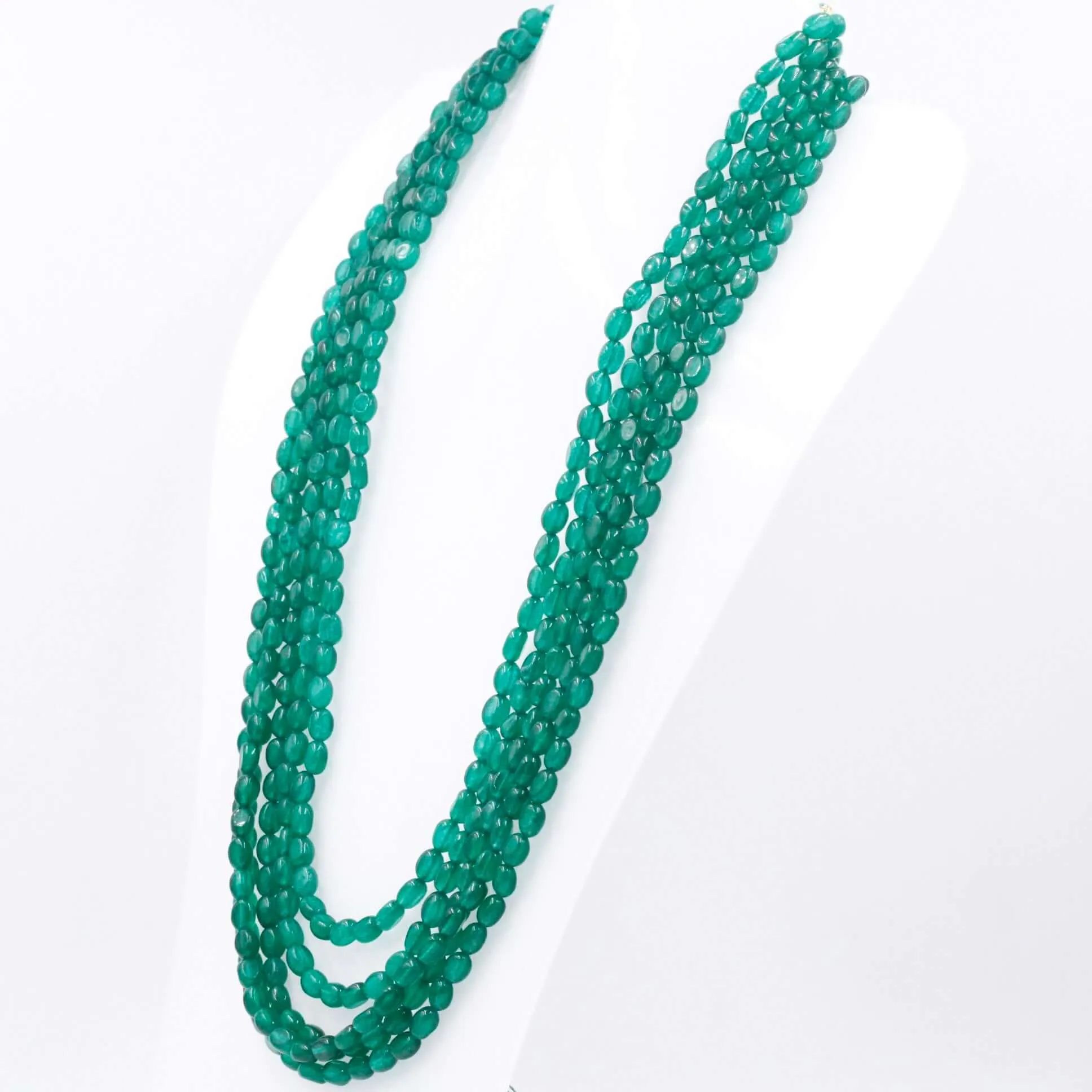 Green Quartz Layered Necklace MultiStrand Necklace Gemstone Necklace Beaded Necklace Long Necklace SKU 6143263