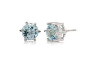 Harpers Jewellery Sky Blue Topaz 3.5ct Stud Earings