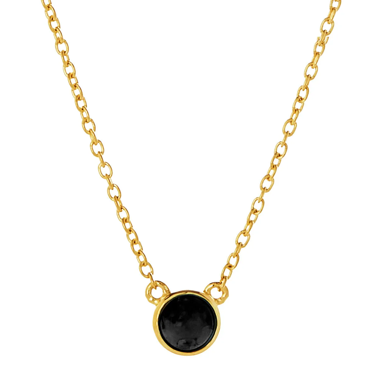 Heavenly Onyx Necklace | Yellow Gold