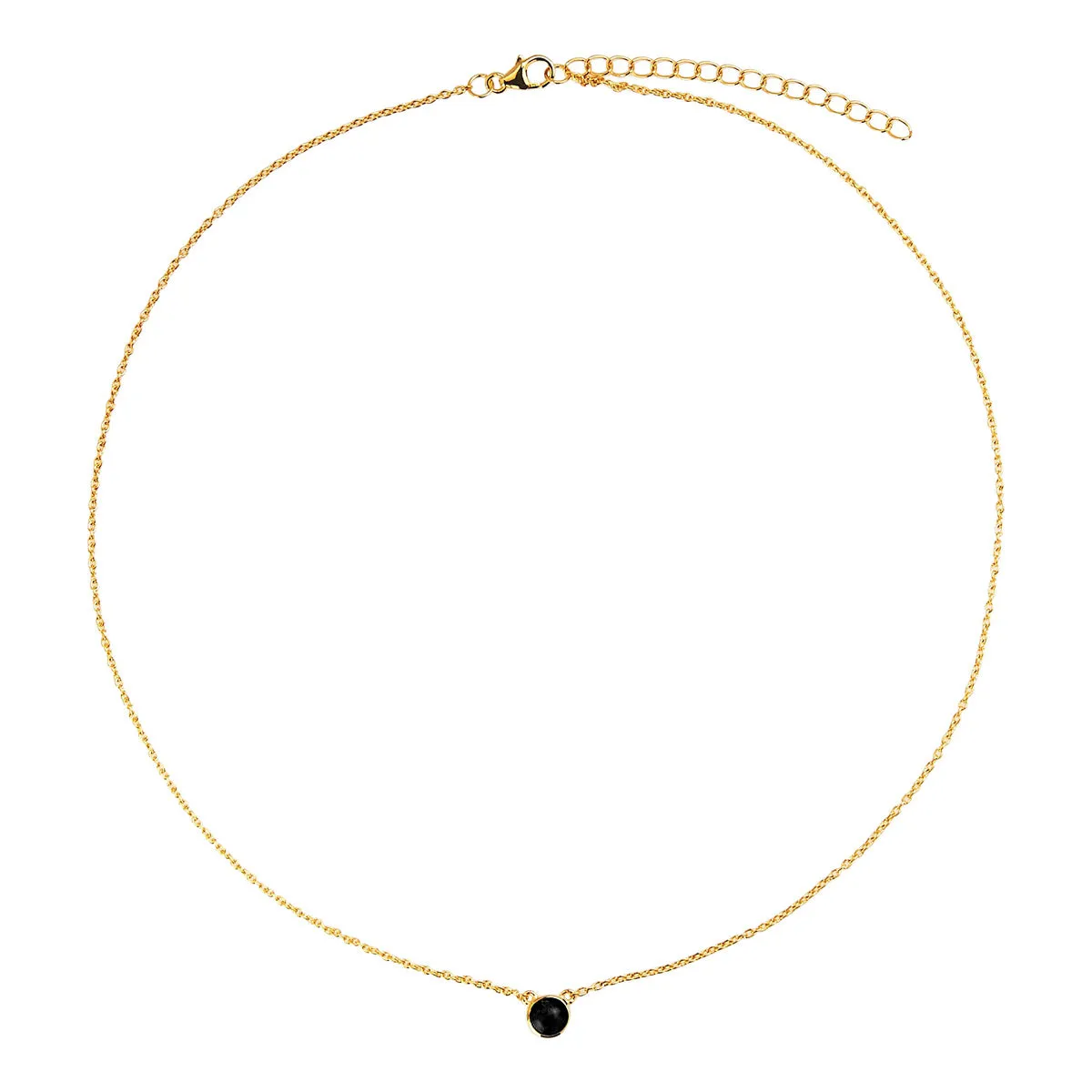 Heavenly Onyx Necklace | Yellow Gold