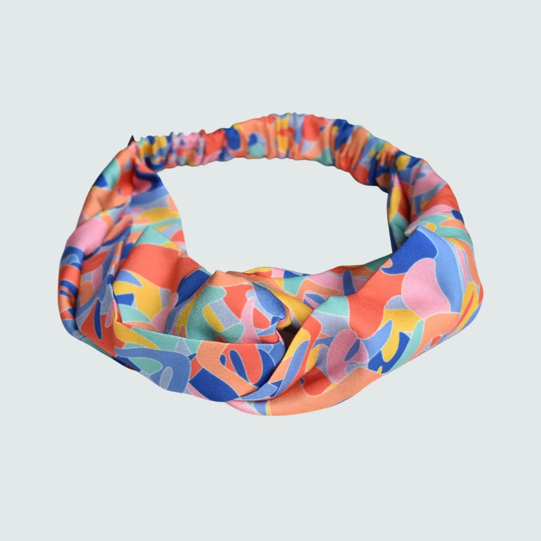 Kefi Print Twist Knot Headband