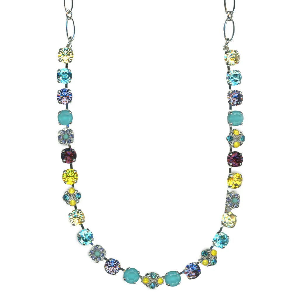 Medium Cluster Necklace in "Vineyard Veranda" - Rhodium