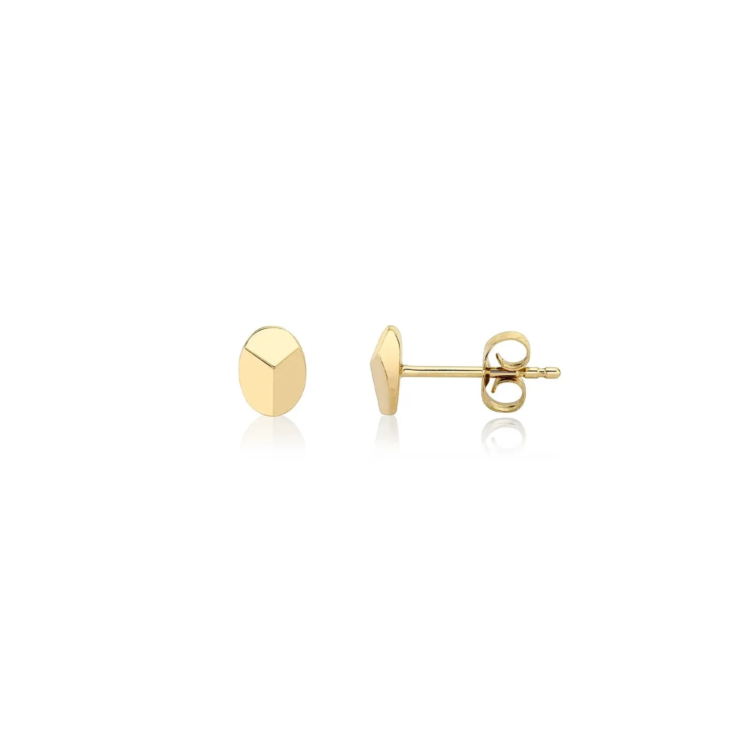 Michael M 14K Yellow Gold Carve Stud Earrings ER450