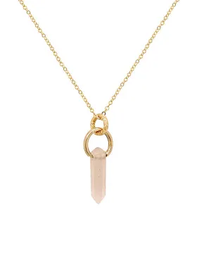 Namaste Necklace - Rose Quartz