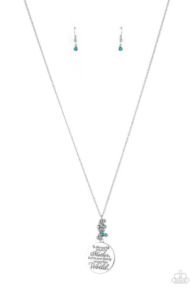 Paparazzi Necklace ~ Maternal Blessings - Blue