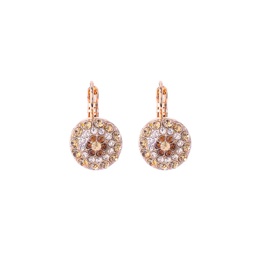 Pavé Leverback Earrings in "Chai" *Preorder*