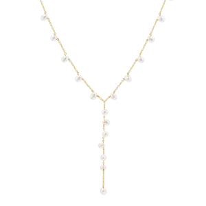 Pearl Lariat Y Chain Necklace