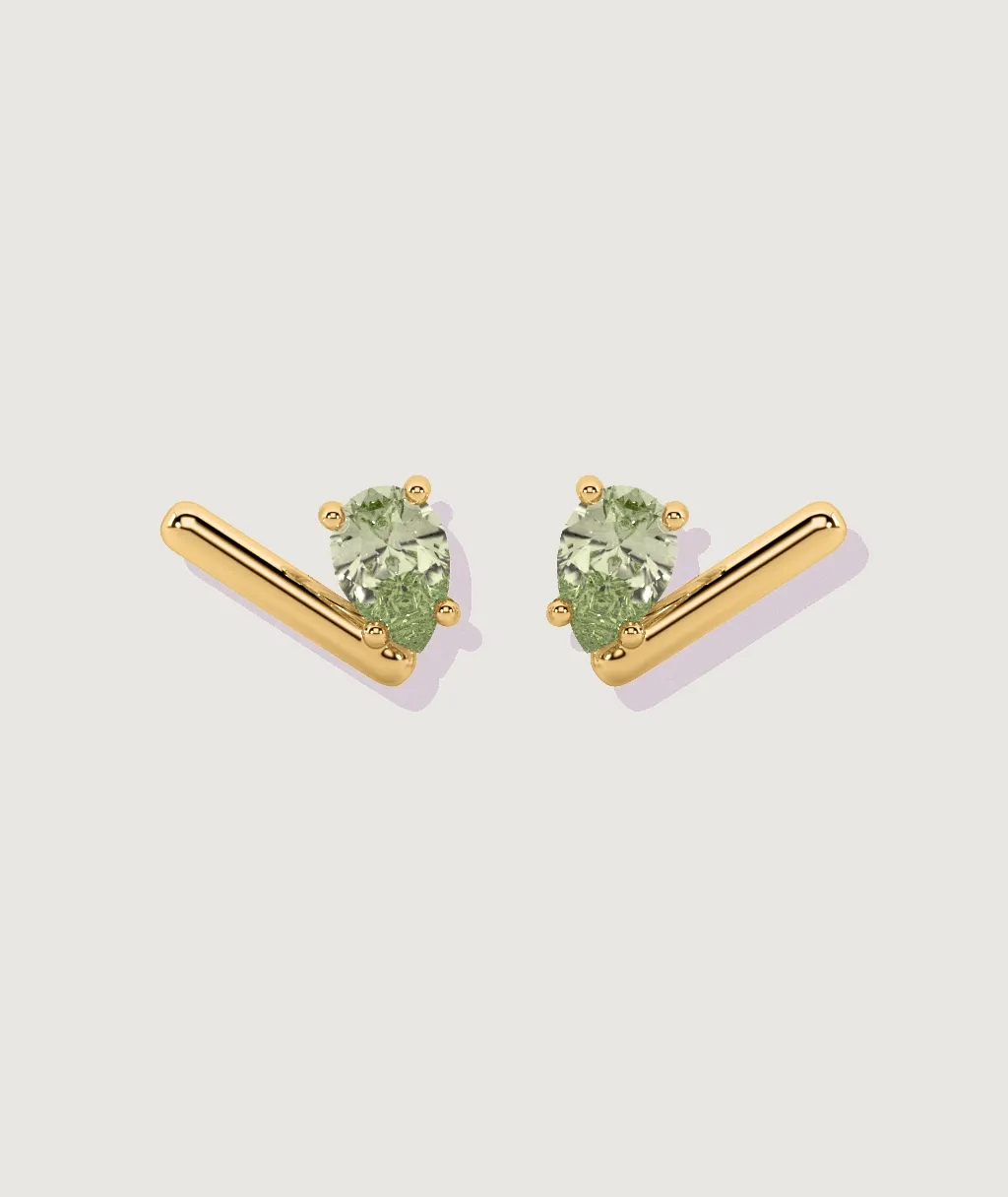 Peridot Bar Stud